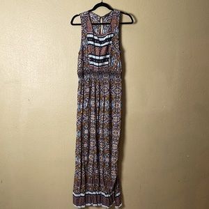 Lucky Brand Long Sleeveless Print Dress